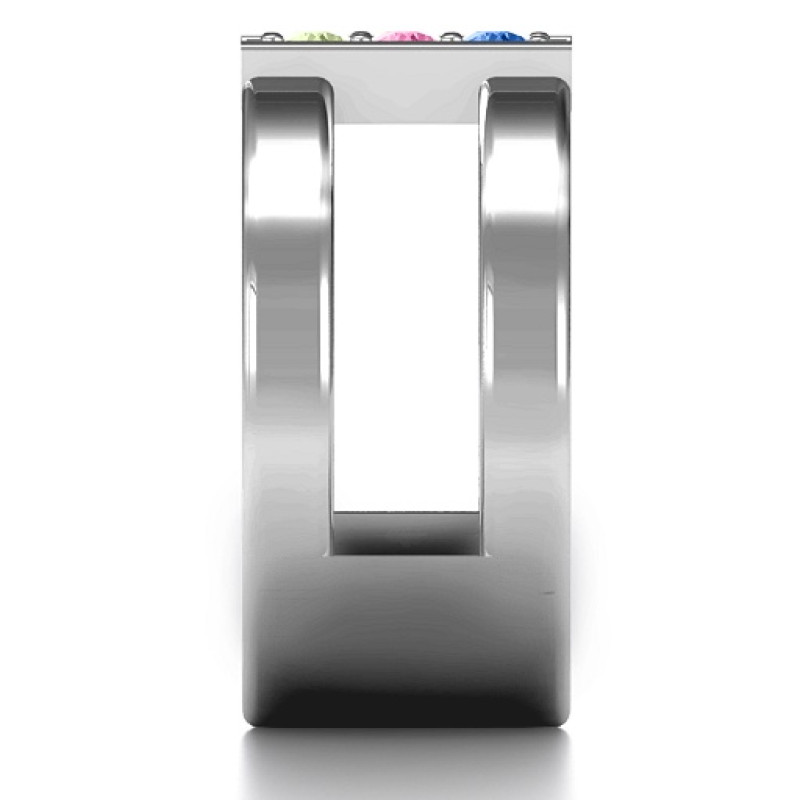 Layers of Love Ring side view
