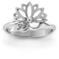 Leaves and Lotus Wrap Ring product view