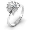 Leaves and Lotus Wrap Ring product view