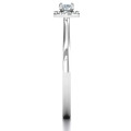 Little Luxury Halo Ring with round centre stone and halo accents