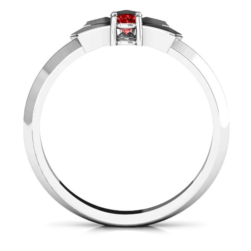 Lotus of Love Ring with a 3 mm round stone setting