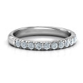 Love All Around Ring with pavé-set round accent stones