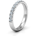 Love All Around Ring with pavé-set round accent stones