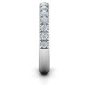 Love All Around Ring with pavé-set round accent stones