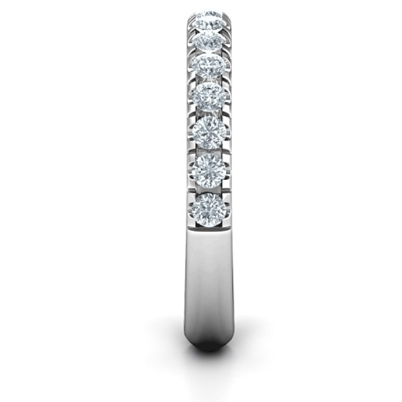 Love All Around Ring with pavé-set round accent stones