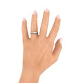 Lysander Beaded Curved Groove Women’s Ring Lysander Beaded Curved Groove Women’s Ring product image