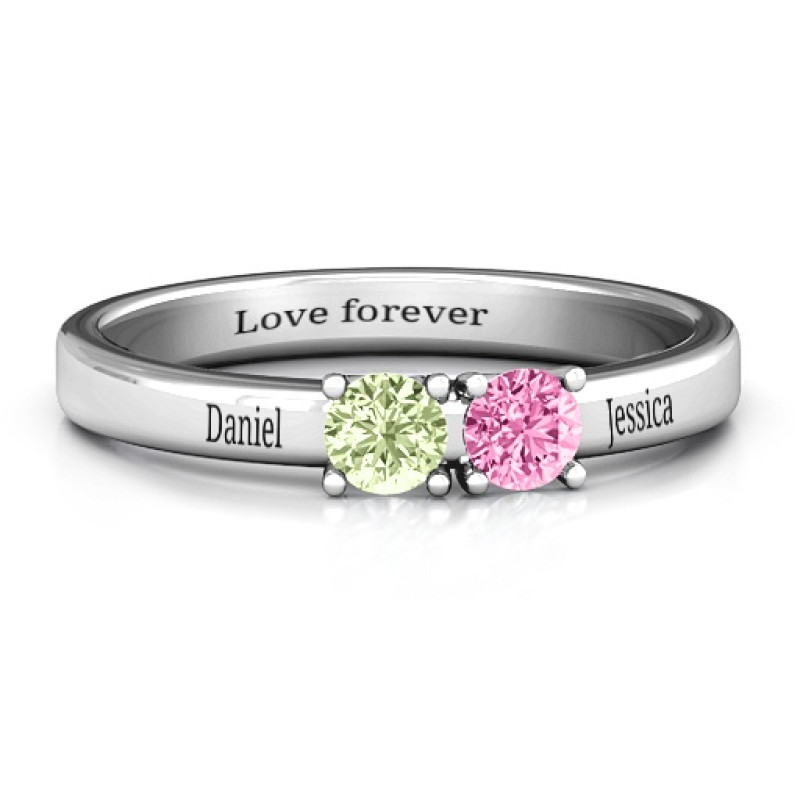 Meet In The Middle Two Stone Ring Meet In The Middle Two Stone Ring with two round centre stones