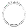 Men's Accented Infinity Ring Men's accented infinity ring with split-shank band