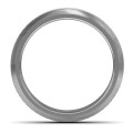 Men's beveled edge tungsten ring