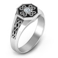 Men's Celtic Knot Signet Ring product view