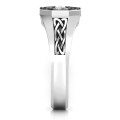 Men's Celtic Knot Signet Ring product view