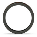 Men's Ceramic Ring with Wooden Inlay - Alternate View Men's ceramic ring with wooden inlay alternate view