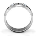 Men's Judaica ring with Chai, Star of David and Hamsa symbols