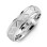 Men's Milgrain Ring with Zig-Zag Pattern