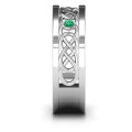 Men's two-stone interwoven infinity band ring alternate view