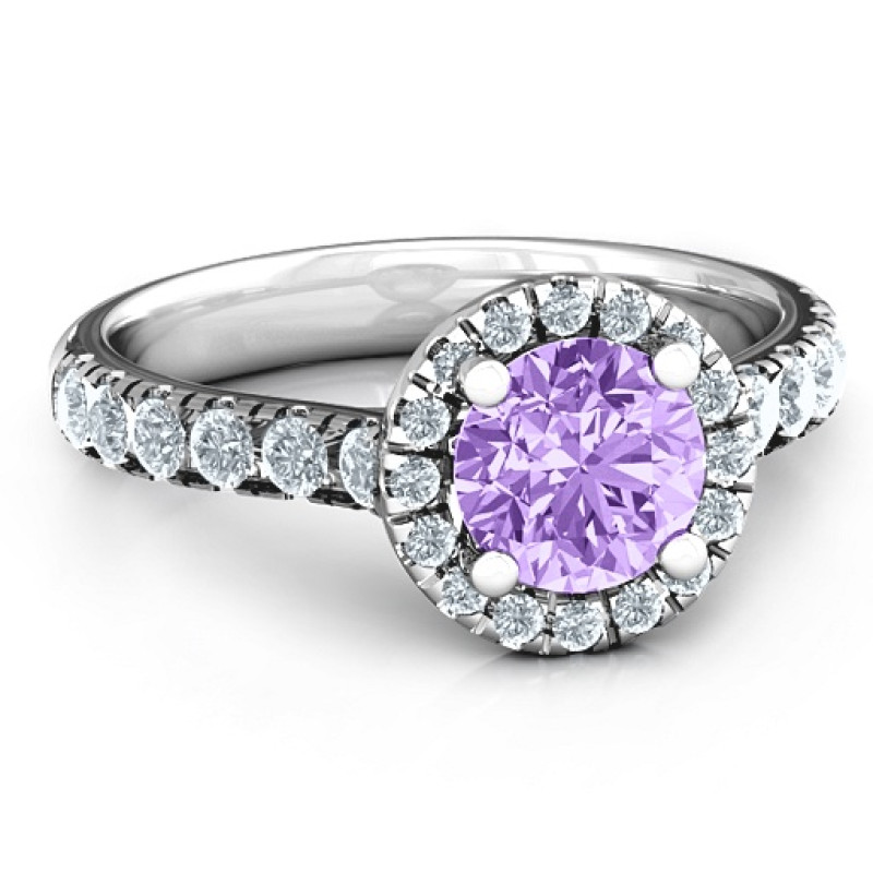 Milana Ring Milana Ring halo-style ring with round centre stone