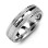 Milgrain Men's Ring with Baguette-Cut Centre