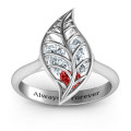 Mint to Be Cage Leaf Ring product view