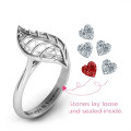 Mint to Be Cage Leaf Ring product view