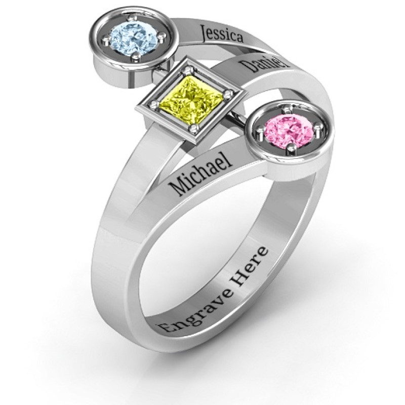 Modern Birthstone Ring product view