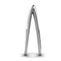 Modern crossover ring with braided detail