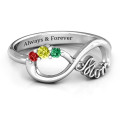 Mom's Infinite Love Ring with 2 to 10 Stones Mom's Infinite Love Ring with 2 to 10 stones