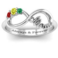 Mom's Infinite Love Ring with 2 to 10 Stones Mom's Infinite Love Ring with 2 to 10 stones