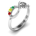 Mom's Infinite Love Ring with 2 to 10 Stones Mom's Infinite Love Ring with 2 to 10 stones