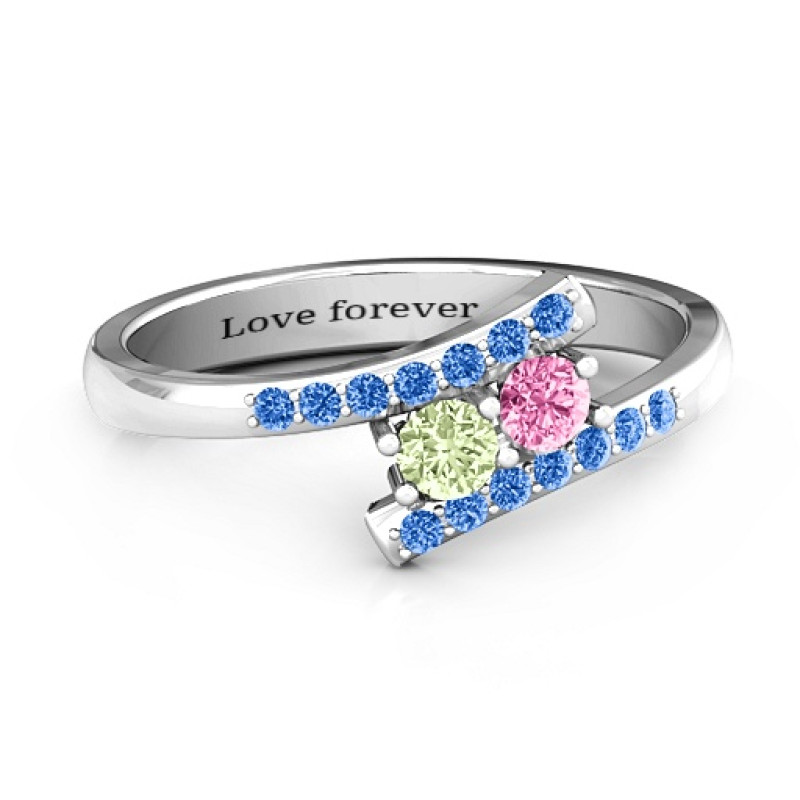 Moment We Met Two Stone Ring Moment We Met Two Stone Ring with two centre stones and accent stones