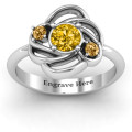 Multi Stone Love Knot Ring View 2 Multi Stone Love Knot Ring product view