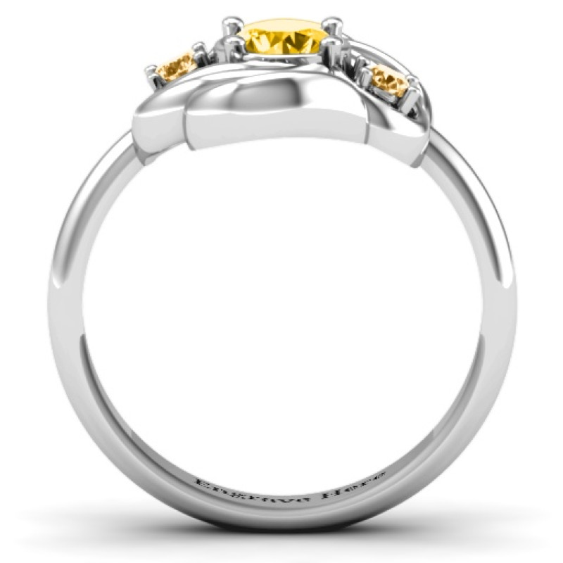 Multi Stone Love Knot Ring View 4 Multi Stone Love Knot Ring product view