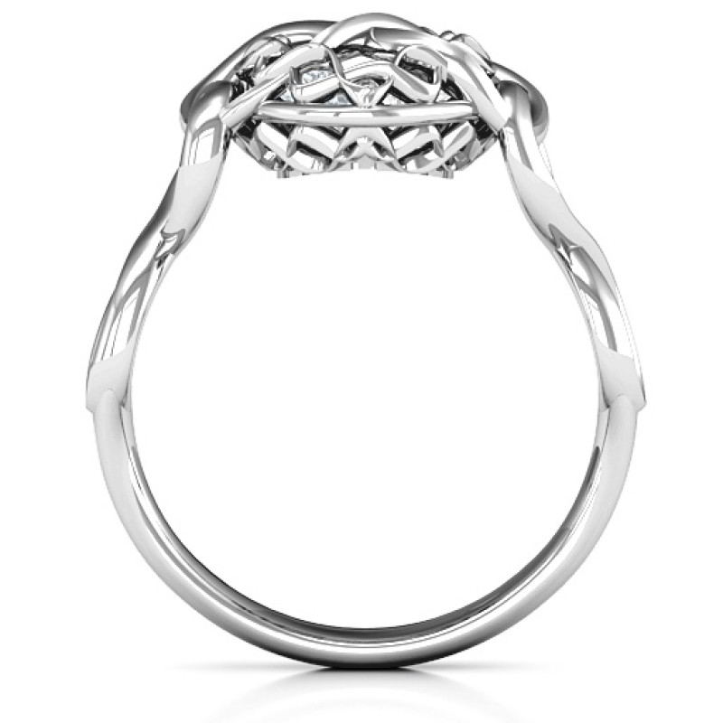 My Infinite Love Caged Hearts Ring product image