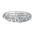 Natural Beauty Leaf Ring with Accents Natural Beauty Leaf Ring with Accents personalised birthstone ring