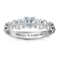 Natural Beauty Leaf Ring with Accents – Image 2 Natural Beauty Leaf Ring with Accents product image
