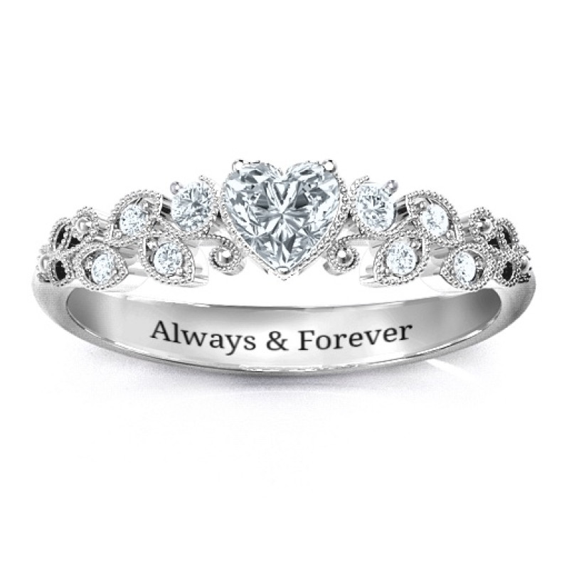 Natural Beauty Leaf Ring with Accents – Image 2 Natural Beauty Leaf Ring with Accents product image