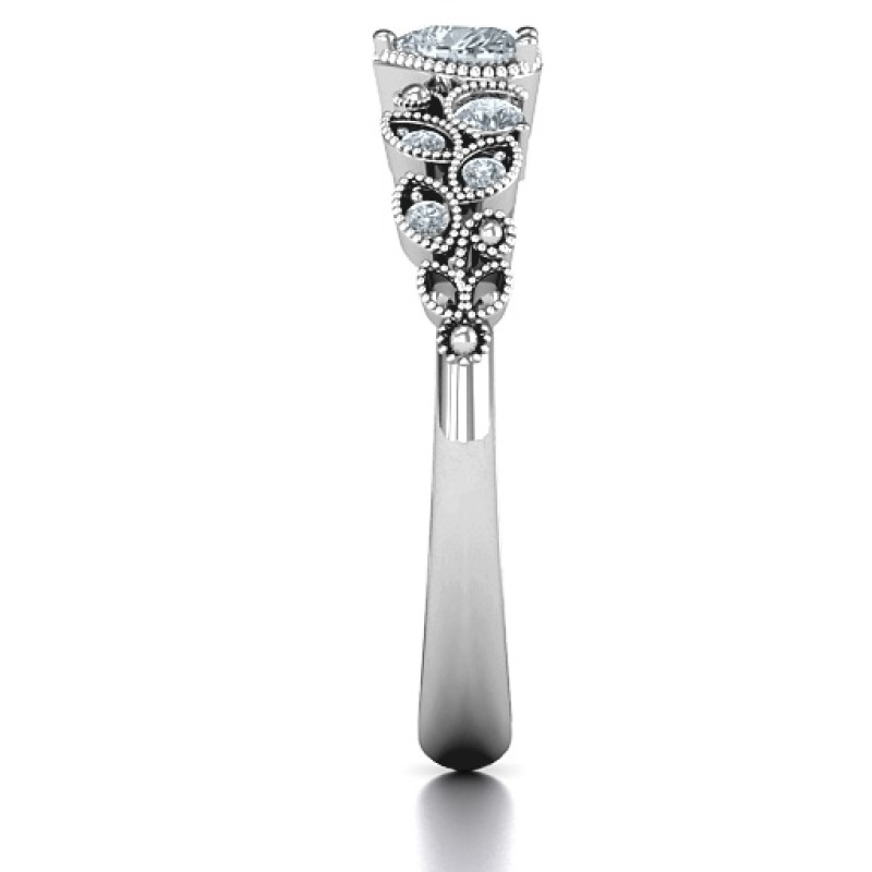 Natural Beauty Leaf Ring with Accents – Image 5 Natural Beauty Leaf Ring with Accents product image