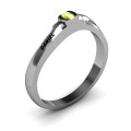 Open Bezel Set Swirl Ring gallery view