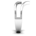 Peaks and Valleys Geometric Ring - Product View Peaks and Valleys geometric double-V ring product view