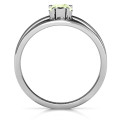 Pear With Flair ring with a pear-cut stone and split-shank detailing