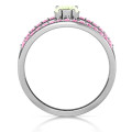 Pear With Flair Ring with Accents View Pear-cut ring with round accent stones