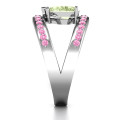 Pear With Flair Ring with Accents Personalised pear-cut ring with accent stones