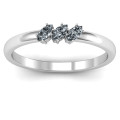 Petit Marquise Trio Ring with three marquise-cut stones