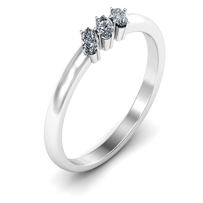 Petit Marquise Trio Ring product view