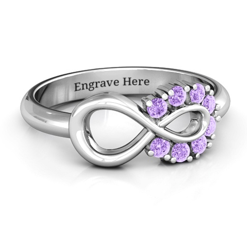 Precious Infinity Ring Precious Infinity Ring with eight stone settings
