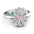 Pretty As A Peacock Personalised Birthstone Ring Pretty As A Peacock personalised birthstone ring