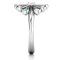 Pretty As A Peacock Ring View Pretty As A Peacock personalised birthstone ring view
