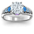 Radiant Love Ring with Collar Gems Radiant Love Ring with Collar Gems product image
