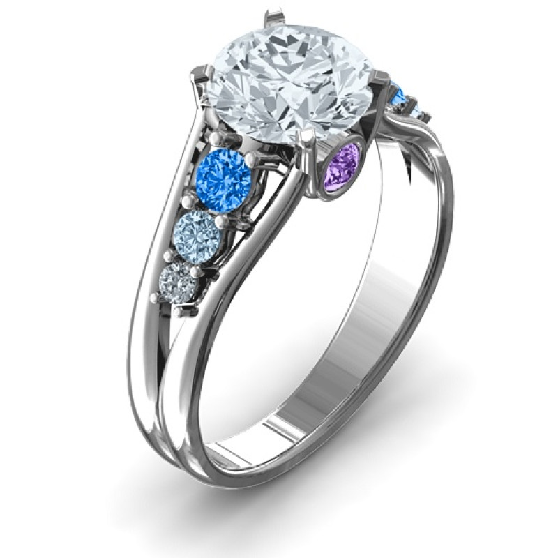 Radiant Love Ring with Collar Gems Radiant Love Ring with Collar Gems product image