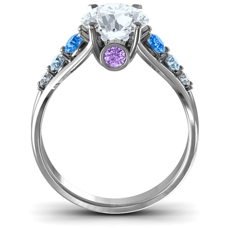 Radiant Love Ring with Collar Gems Radiant Love Ring with Collar Gems product image