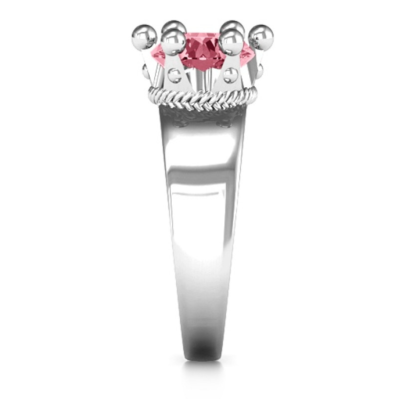 Radiant Royal Crown Ring Radiant Royal Crown Ring with 3D crown setting